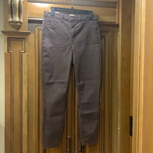 NWOT L’AGENCE Brown Margot Skinny High Rise Denim Jeans Cotton Blend Size 30